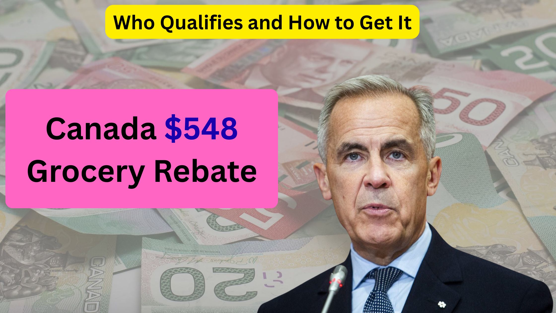 Canada $548 Grocery Rebate